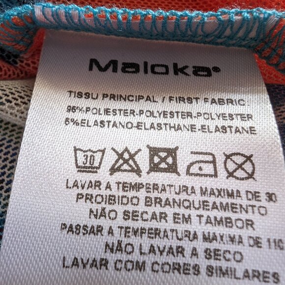 MALOKA Portugal sheer tunic blouse Sz 2 Mother PEARL buttons ART TO WEAR EUROPE - Picture 11 of 14